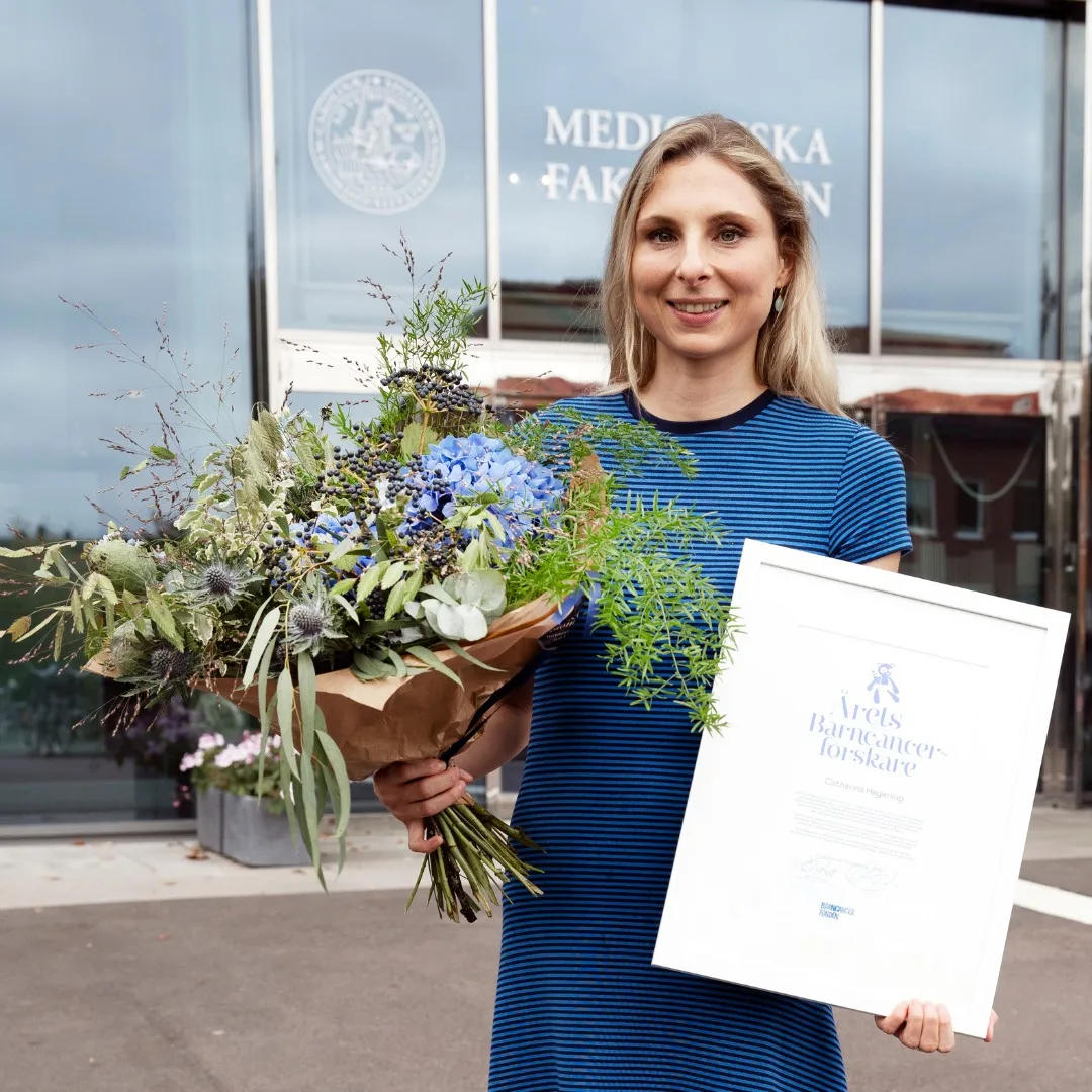 Catharina Hagerling receiving award